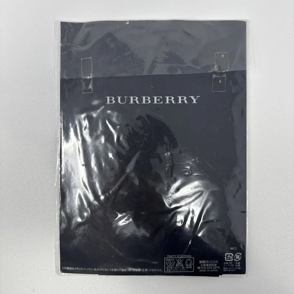Burberry Panty Stocking 2 Pack - Womens Small / Medium Black Gray Japan Market‎